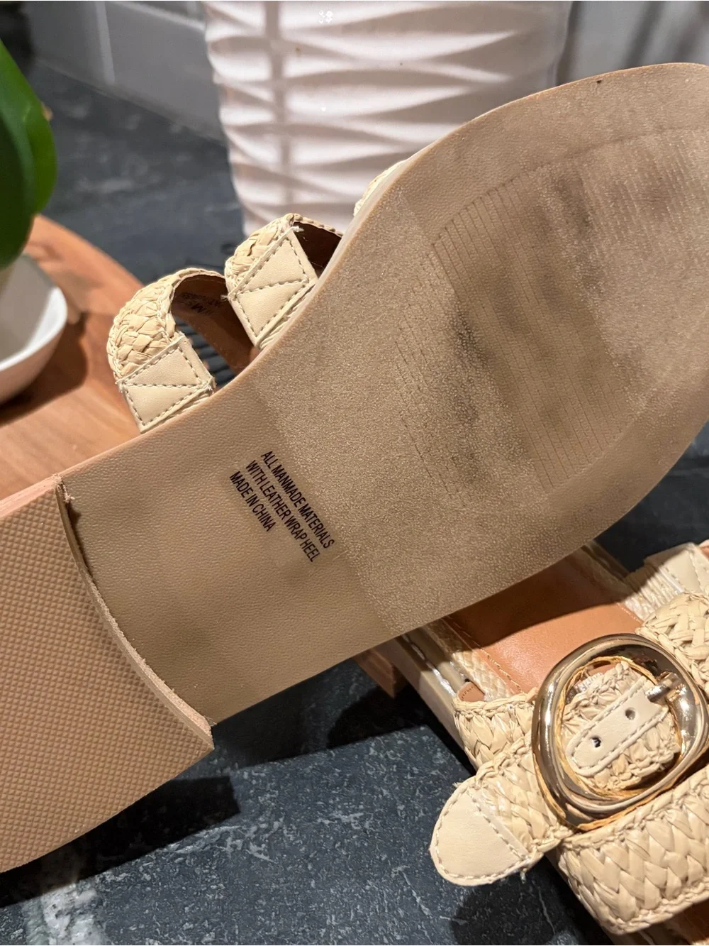Dolce Vida Fyona Fisherman Sandals in Rafia